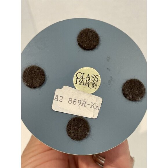 Glass Baron Angel Holding Roses Red Wings and Skirt on Mirror Original Label - Picture 7 of 9